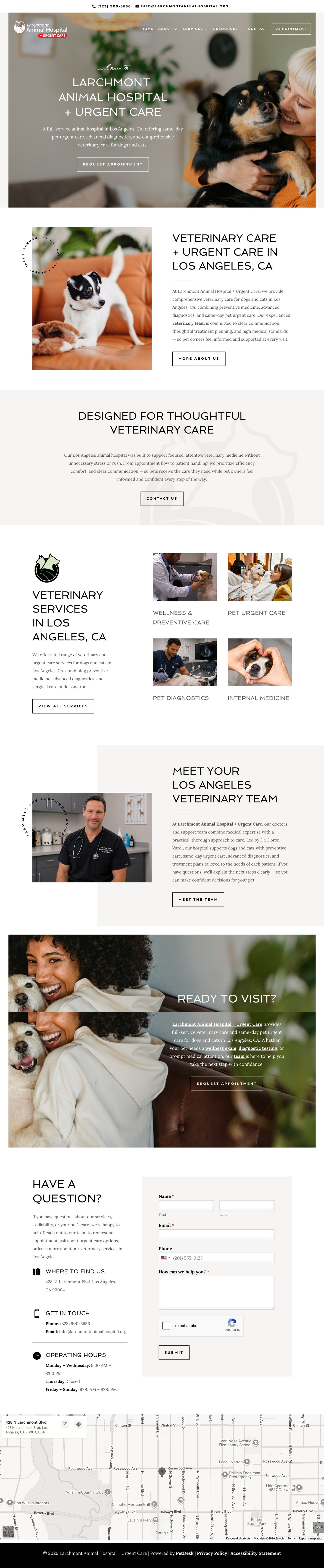 Larchmont Animal Hospital + Urgent Care